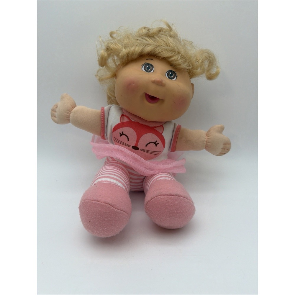 2015 Jakks Pacific Cabbage Patch Kids Sittin' Pretty Plush Doll Cat Shirt